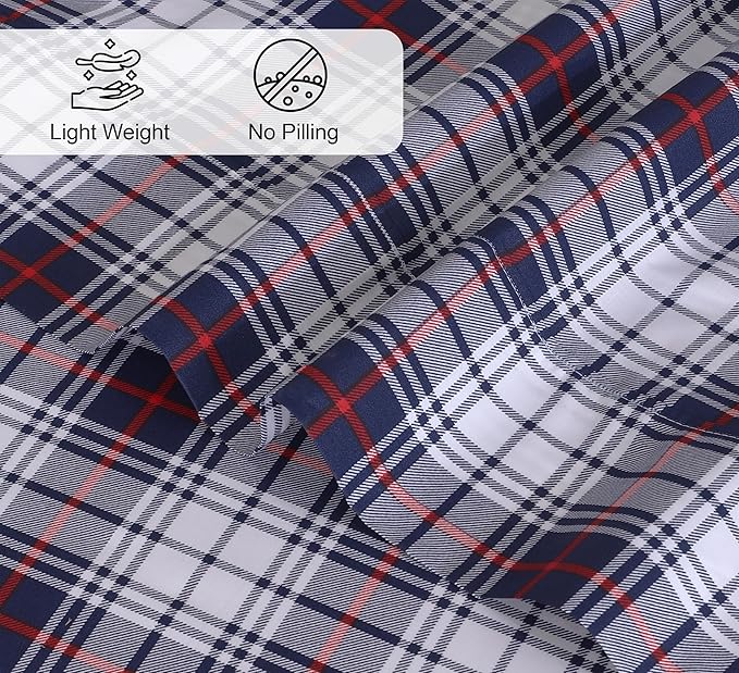 RUVANTI 100% Cotton Sheets – Queen Size Percale Bedding, Cooling & Breathable - Image 4