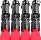 Honoson Red Light Flashlight LED Single Mode Torch 1 Mode Scalable Red Lens by Honoson