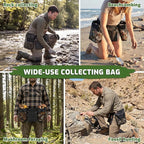 Rock Collecting Bag, Adjustable Foraging Waist Pack - Image 7
