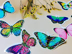 Bleidruck 25 Sheets Glitter Clear Holographic Laminate Sheet Adhesive Paper | - Image 6
