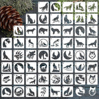Wolf Stencils for Painting, Wildlife & Forest Scene Patterns, for Canvas Art by Felixcraft-DIYDreamscape