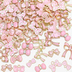 MARFOREVER 120 Pcs Pink Bow Charms, Bowknot Charms by MARFOREVER