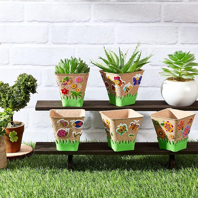 Gueevin 50 Pack Garden Paper Pot Craft Kit Flower Plant Spring Craft Including - Image 5