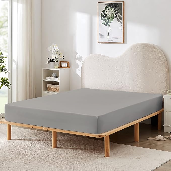 HBHLFZ Twin Fitted Sheet Only, Soft Breathable Bottom Sheet by HBHLFZLuxuryHomeLife