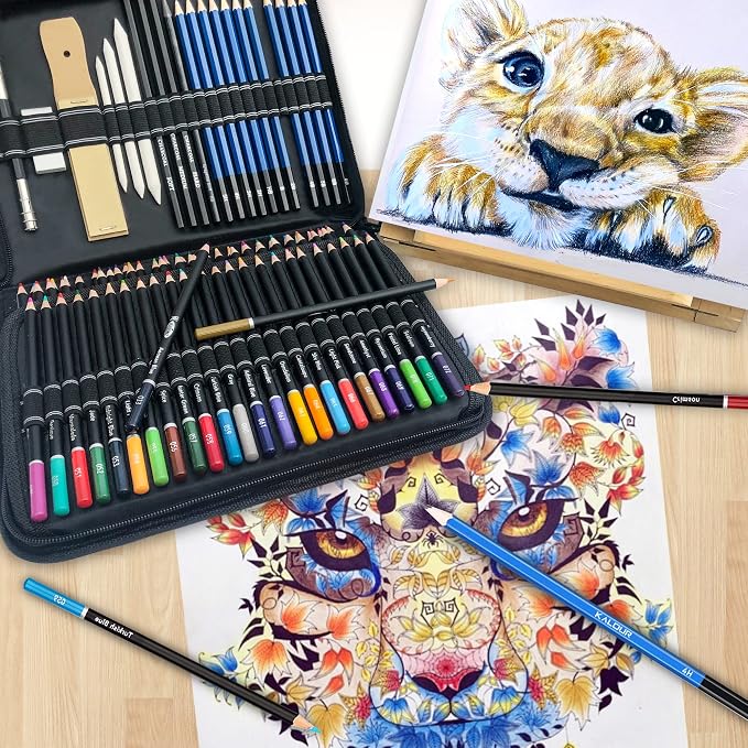 KALOUR 96 Premium Drawing Pencil Set, including 72 Colored pencil and 24 sketch - Image 6
