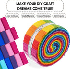 Craftido-20 Options-100% Cotton Jelly Roll Fabric Precut Strips - Image 5