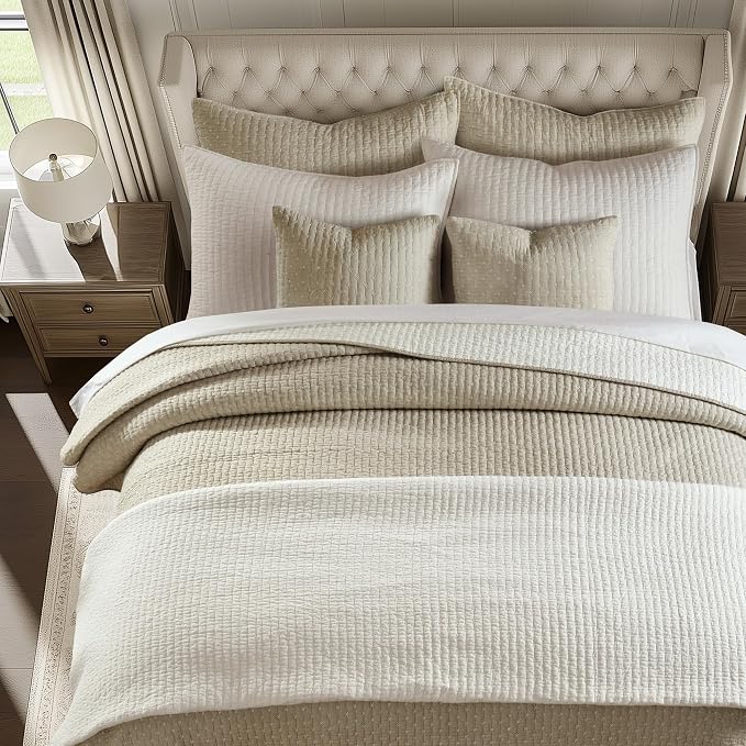 Levtex Home Cross Stitch Reversible Twin XL/Twin Quilt Set - Image 3