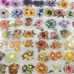 50Pcs Flower Stickers for Scrapbooking Journaling Junk Journal Scrapbook - Image 6