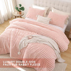 Smoofy Fluffy King Size Comforter Set 3 Pieces - Image 4