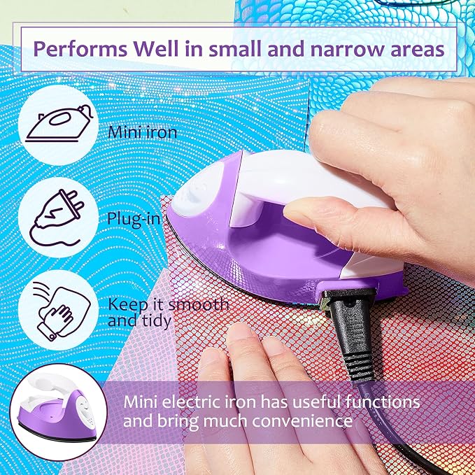 Honoson Mini Craft Iron Mini Heat Press Small Iron 3.93 x 2.36 x 2.76 in - Image 4