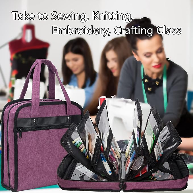 PACMAXI Sewing Accessories Storage Bag, Craft Tools | Roomy carry bag - Image 5