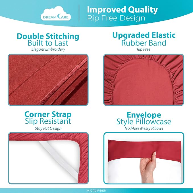 DREAMCARE California King Sheet Sets - Image 6