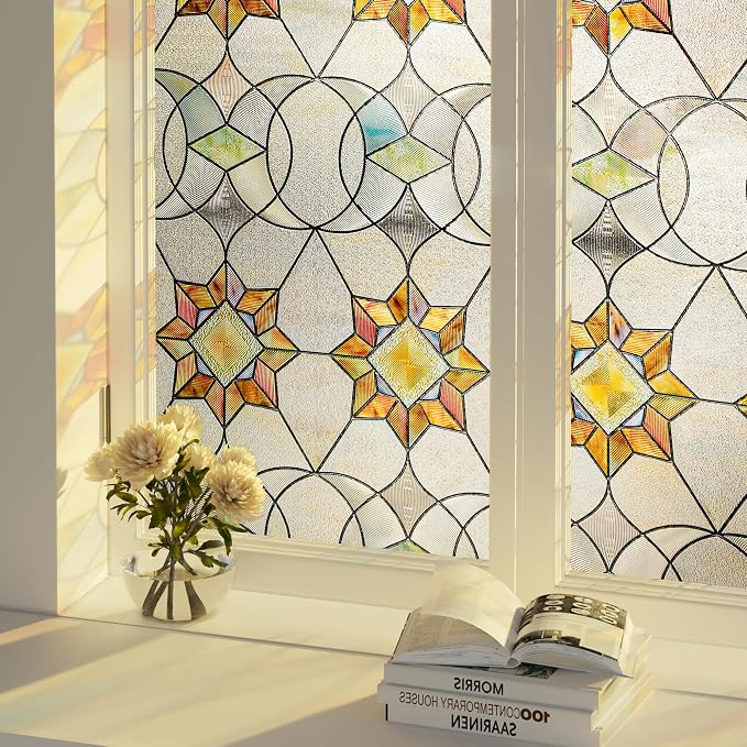 Oxdigi 3D Stained Glass Window Film by Oxdigi
