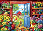MINIWAN Garden Cats Jigsaw Puzzle - Image 5