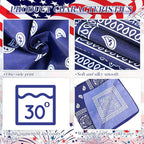 100 Pack Bandanas Unisex Paisley Bandanas Bulk Multi Purpose Cowboy Head Wrap - Image 5