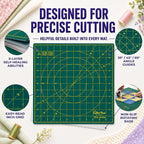 The Quilted Bear Rotating Cutting Mat 7" x 7" - Image 3