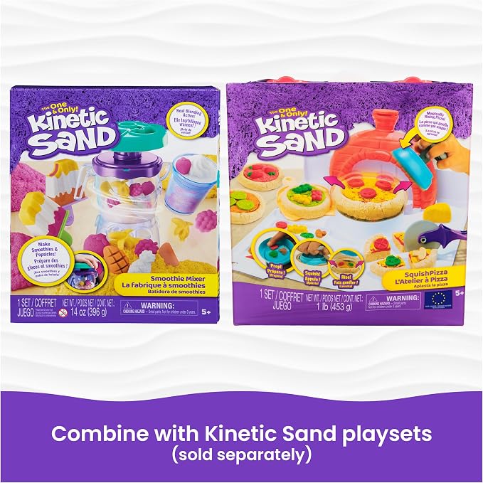 Kinetic Sand Stamp N' Roll Multipack, 12 oz Moldable Sand, Sensory Toys - Image 6