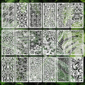 Geometric Texture Stencils for Crafts Reusable 18Pcs Stencils | DIY Art by Unknown