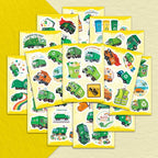 100Pcs Garbage Truck Stickers for Water Bottle, Laptop - Image 5