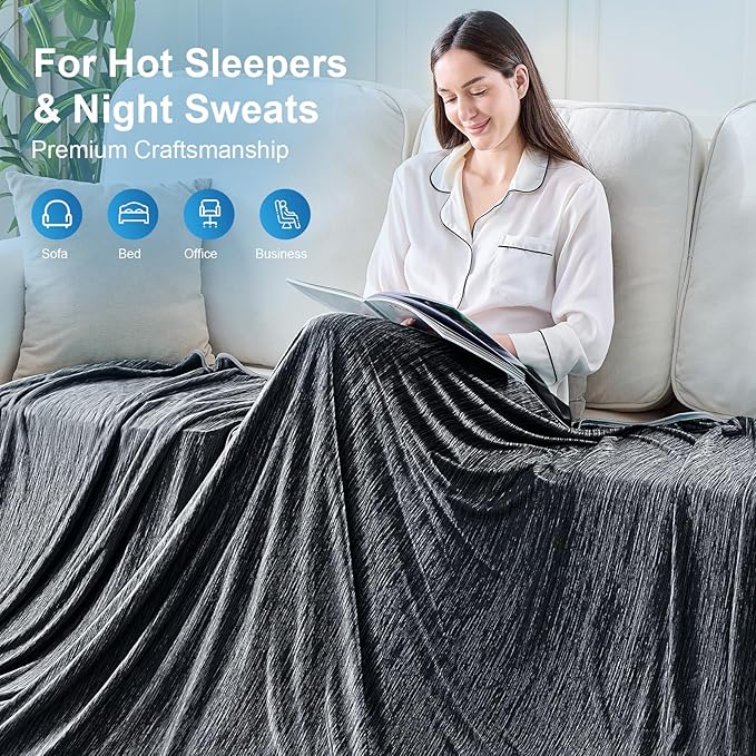KMUSET Cooling Blanket Full Size（80"x90", Double Sided Summer Cooling Blankets - Image 8