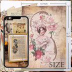 200 Sheets of Vintage Scrapbook Paper, Journaling Scrapbooking Supplies Craft - Image 3