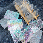 LITMIND 24 Sheets Clear Textured Stained Glass Variety Pack – 6 x 4 Inch - Image 2