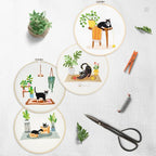 Bonroy 4 Sets Embroidery Set for Beginners, Art Craft, Easy Sewing, Includes - Image 3