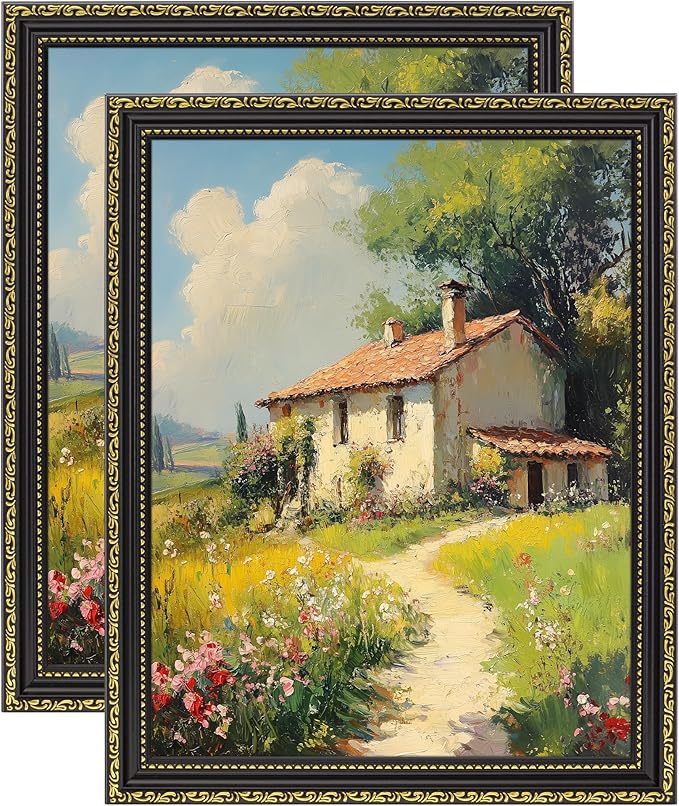 eletecpro 11x14 Vintage Picture Frame, Glass Cover, Horizontal or Vertical by eletecpro