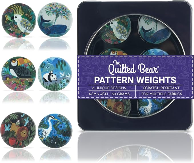 The Quilted Bear Pattern Weight Set – Scratch-Resistant Fabric Weights by TheQuiltedBearsProducts