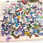 COMNICO 240PCS Butterfly Stickers, PET Waterproof Transparent Colorful Resin - Image 6