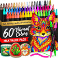 ARTISTRO 60 Precision Dual-Tip Acrylic Paint Markers – Paint Pens Set by ARTISTRO