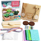 Glittery Garden Felt Succulent Craft Kit. Sewing Project to Make 6 Plushies | - Image 6