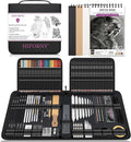 HIFORNY 126 PCS Drawing Kit Sketching Pencil Set, Sketch Pencils Art Supplies by HIFORNY