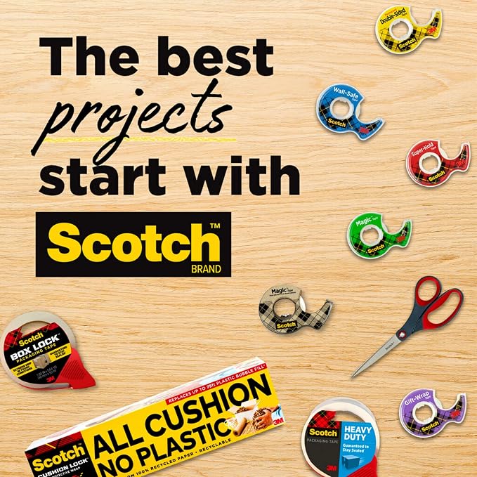 Scotch Magic Tape with Scotch Desktop Dispenser, 6 Rolls of 3/4" x 1000" | Plus - Image 9