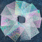 LITMIND 12 Sheets Iridescent Transparent Textured Stained Glass Variety Pack - Image 5