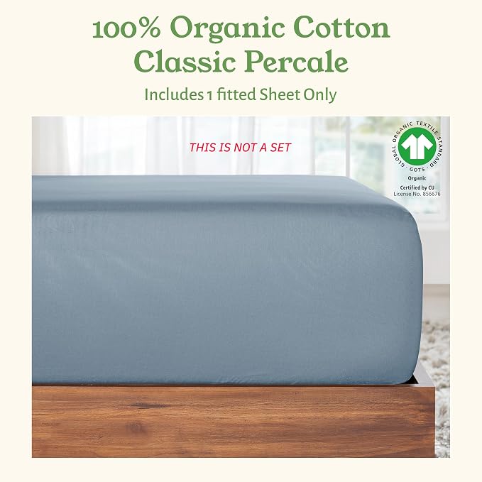 California Design Den Cal King Sheets Deep Pocket Only, 100% Organic Cotton - Image 4