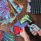 100 Pcs 10 x 10 Inch African Cotton Fabric Squares Quilting Fabrics Bundles - Image 5
