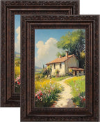 eletecpro 5x7 Vintage Picture Frame, Glass Cover, Horizontal or Vertical by eletecpro