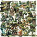 50PCS Forest Stickers PET Transparent Stickers Vintage Fantasy Forest Decals by Unknown