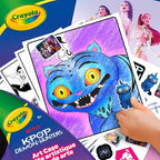Crayola Kpop Demon Hunters Art Case, Coloring & Sticker Craft Kit, Gift - Image 4