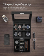 SONGMICS Watch Box, 8-Slot Watch Case Organizer - Image 4