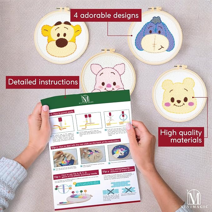 Nuvimagic - Punch Needle Kit for Beginners & Adults - Complete DIY Punch - Image 3