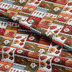 Patchwork Floral Cotton Fabric Panel 61 x 36.6 Inches, Vintage Quilt Style - Image 5