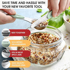 Spring Chef Stainless Steel Magnetic Measuring Spoons Set of 8 - Image 6