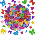 875PCS Glitter Foam Stickers, Colorful Heart & Star & Bow Stickers, by Unknown