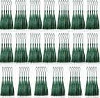 100 Pcs Dark Green Mini Tassels 13cm/5 Inch by CREATRILL
