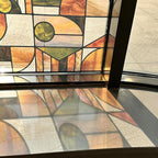Faux Stained Glass Effect Window Film, Original Double-Sided Hand-Drawn Static by Flortlias