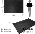 Allgala X-Large Glitter EVA Foam Sheets 12 Pack 12x16 inch Paper Sheets- Black - Image 2