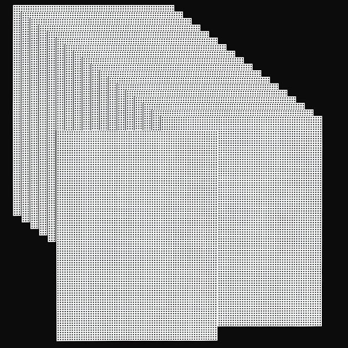 20 PCS Plastic Canvas Sheets 7 Count 9.8X 13.2Inch Plastic Mesh Sheet Large by YOUNTHYE