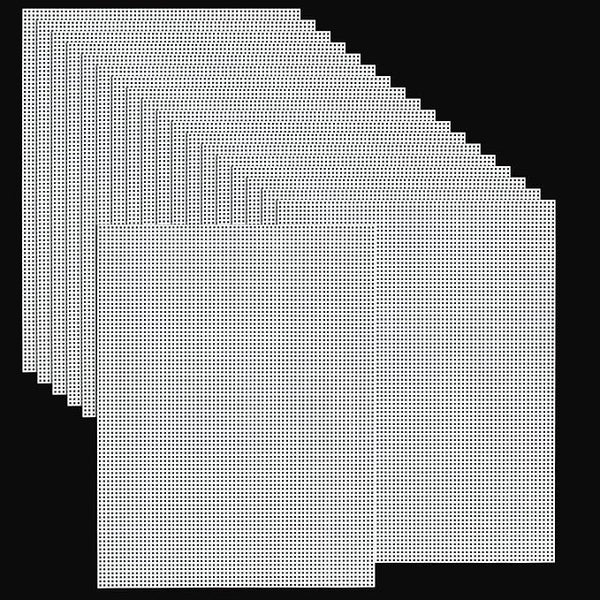 20 PCS Plastic Canvas Sheets 7 Count 9.8X 13.2Inch Plastic Mesh Sheet Large by YOUNTHYE